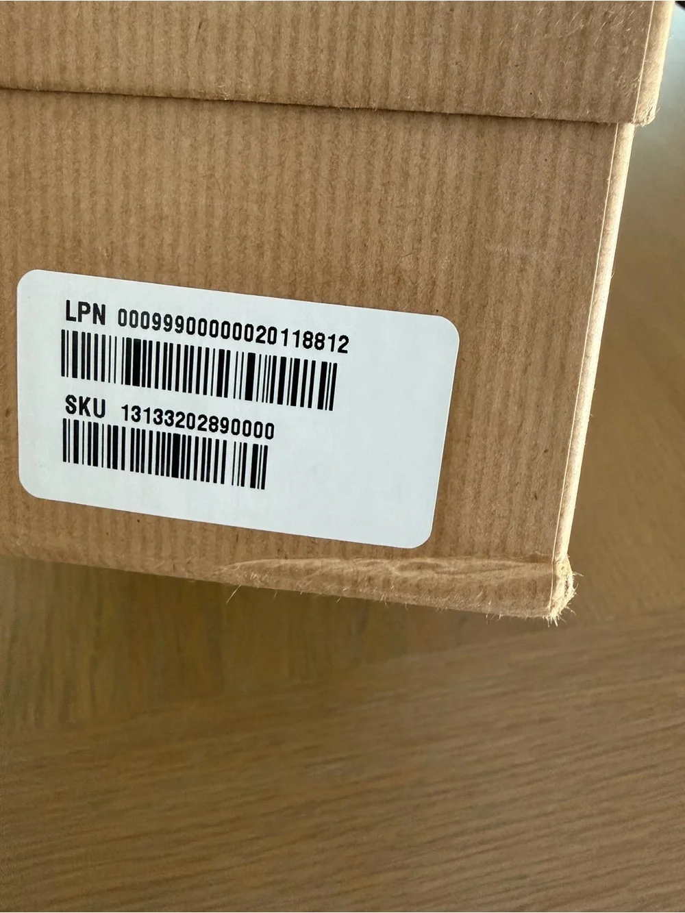 Christian Louboutin Tan Branding Shoe Box with White Logo